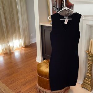 NWT black sz m Neiman Marcus stretchy dress